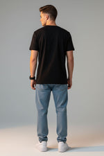 Men’s Outlaws Fashion printed cotton T-shirt featuring casual design and regular fit, perfect for everyday wear.