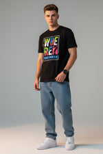 Men’s Outlaws Fashion printed cotton T-shirt with casual fit, featuring a regular style and graphic design on the front.