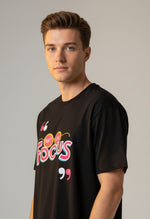Men’s Outlaws Fashion printed cotton T-shirt with casual fit, featuring bold graphic design on the front.