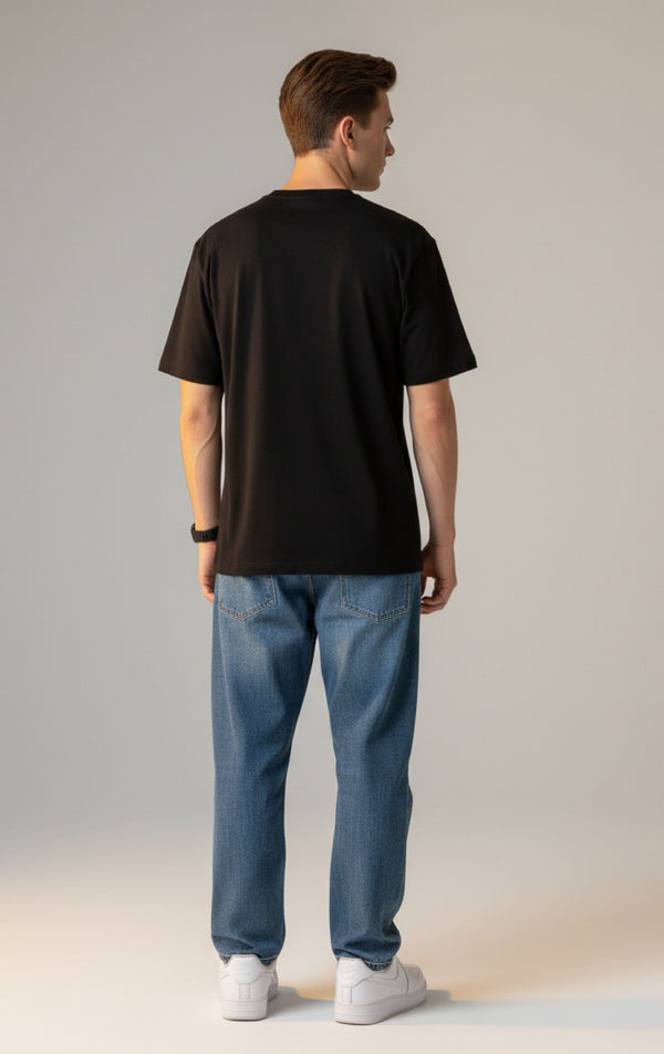 Men’s Outlaws Regular Printed T-Shirt in 100% cotton, casual wear with bold graphic design and comfortable fit.
