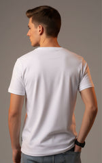 Men’s Outlaws Fashion printed regular-fit cotton T-shirt with casual style, featuring a graphic design on the front.