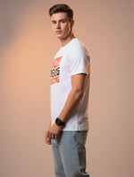 Men’s Outlaws Fashion printed cotton T-shirt with casual fit, featuring bold graphic design and comfortable 100% cotton fabric.