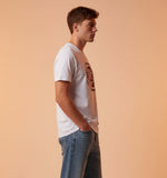 Men's Outlaws Fashion printed casual T-shirt made of 100% cotton, featuring a regular fit and graphic design.
