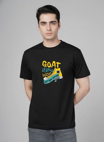 Men’s Outlaws Regular Printed T-Shirt – 100% Cotton Casual Wear