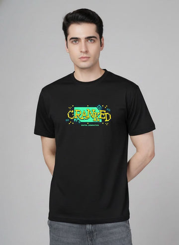 Men’s Outlaws Regular Printed T-Shirt – 100% Cotton Casual Wear