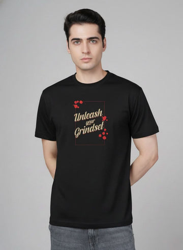 Men’s Outlaws Regular Printed T-Shirt – 100% Cotton Casual Wear
