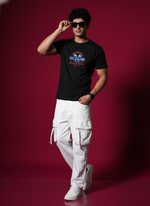 Men’s Outlaws Regular Printed T-Shirt – 100% Cotton Casual Wear