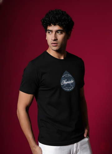Men’s Outlaws Regular Printed T-Shirt – 100% Cotton Casual Wear