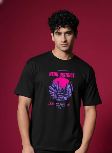 Men’s Outlaws Regular Printed T-Shirt – 100% Cotton Casual Wear