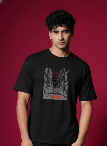 Men’s Outlaws Regular Printed T-Shirt – 100% Cotton Casual Wear