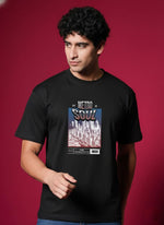 Men’s Outlaws Regular Printed T-Shirt – 100% Cotton Casual Wear