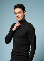Men’s Pure Cotton Textured Knit Sweater – Premium Comfort & Timeless Style