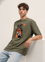 Skate Party Oversized Casual T-Shirt for Men