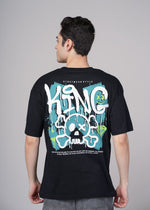 Men's Outlaws Graphic T-Shirt from Outlaws Fashion, featuring bold outlaw-themed design on a casual black cotton t-shirt.