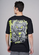 Men's Outlaws Graphic T-Shirt from Outlaws Fashion, featuring bold outlaw-themed design on a casual black cotton tee.