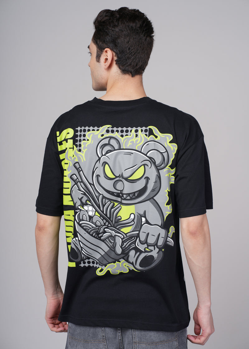 Men's Outlaws Graphic T-Shirt from Outlaws Fashion, featuring bold outlaw-themed design on a casual black cotton tee.