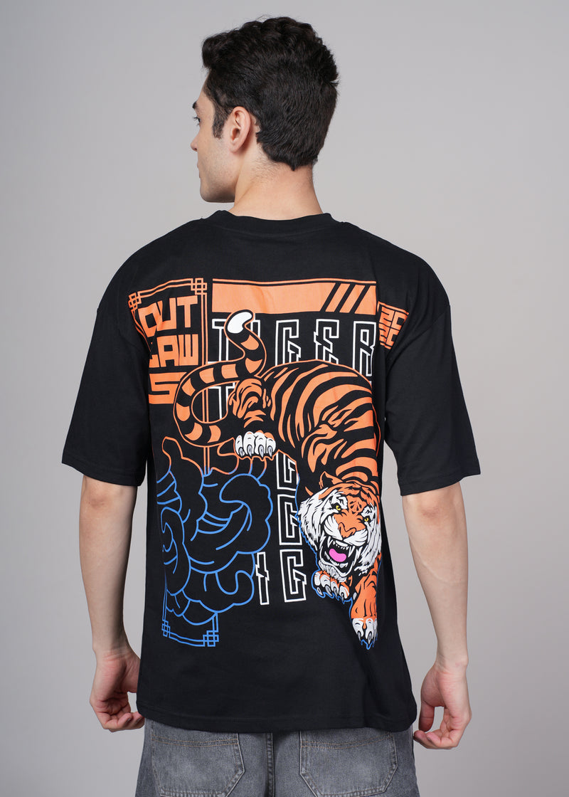 Men's Outlaws Graphic T-Shirt by Outlaws Fashion featuring bold design and casual fit, displayed on a plain background.