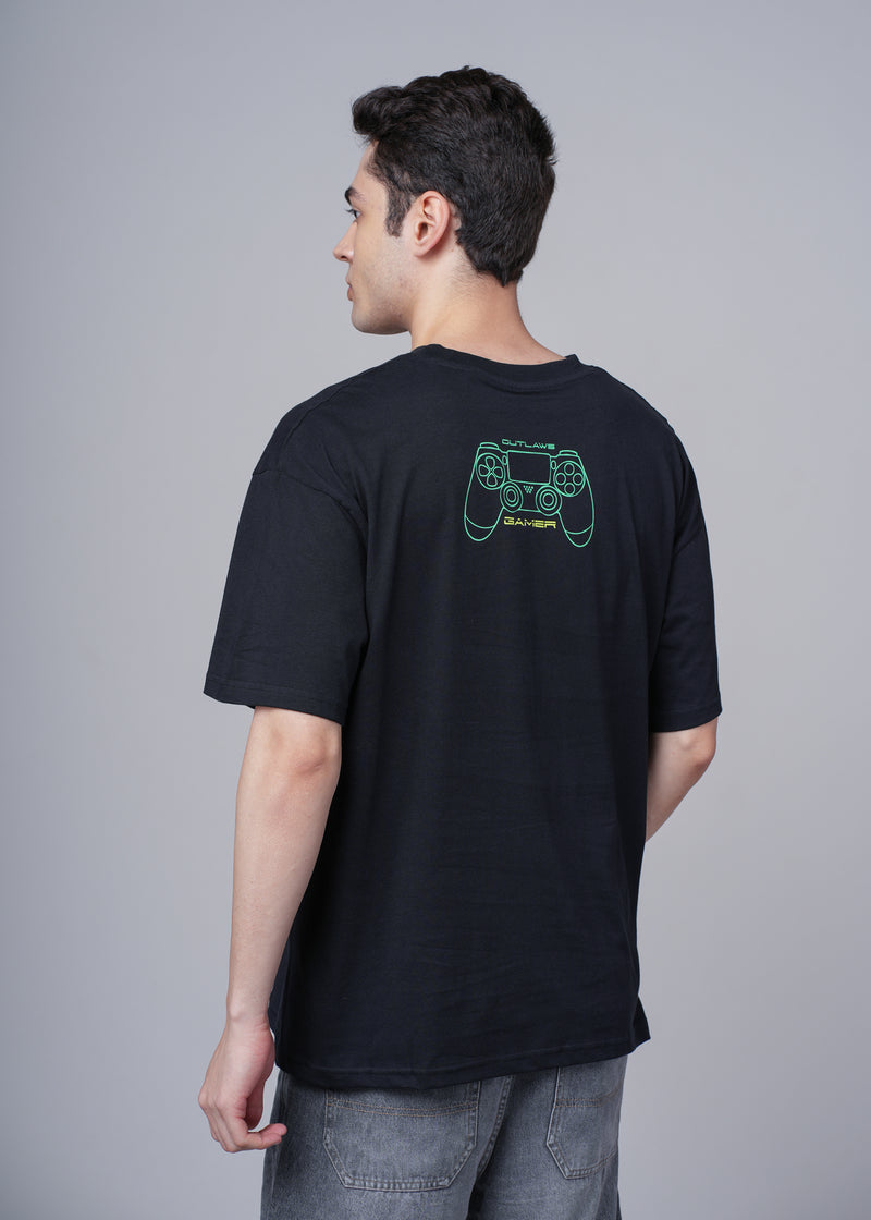 Men's Outlaws Graphic T-Shirt from Outlaws Fashion featuring bold design and comfortable fit, shown on a plain background.