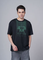 Men's Outlaws Graphic T-Shirt from Outlaws Fashion featuring bold outlaw-themed artwork on a casual black tee.