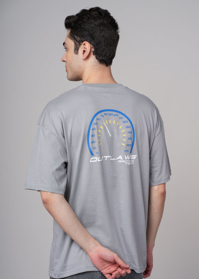 Men's Outlaws Graphic T-Shirt by Outlaws Fashion featuring bold graphic design on black cotton fabric.