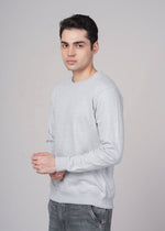 Outlaws Grey Melenge Sweatshirt for Men with a casual fit, featuring a soft fabric and stylish design, ideal for everyday wear.