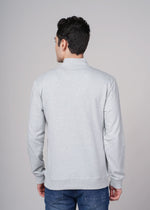 Outlaws Grey Sweat Jacket for Men, casual fit with hood and front pockets, made by Outlaws Fashion, suitable for everyday wear