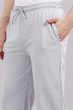 white track pants back view for men casual wear