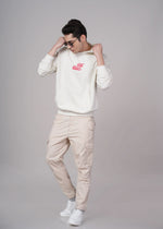 Outlaws Fashion hoodie featuring a casual design with a front pocket and hood, displayed on a hanger.