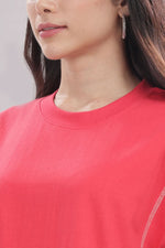 Outlaws Fashion hot coral workout tank top for women, sleeveless athletic top with breathable fabric and relaxed fit.