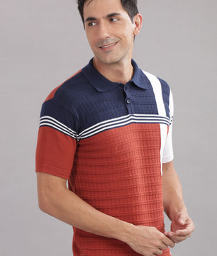mens cotton knit polo t shirt casual wear India