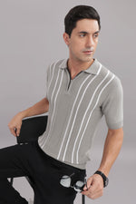 mens cotton knit polo t shirt casual wear India
