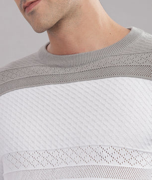 Outlaws Fashion premium cotton striped flat knit T-shirt with multicolor pattern, stylish and comfortable casual wear.