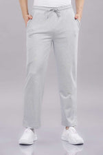Outlaws men white track pants cotton blend front view