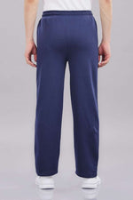men navy blue track pants side view comfortable fit