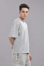 oversized t shirt for men grey streetwear style