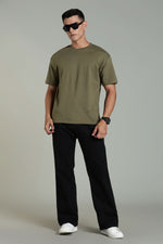 premium men oversized t shirt relaxed fit cotton fabric