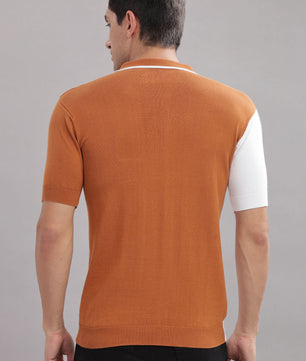 outlaws men polo t shirt modern colorblock pattern