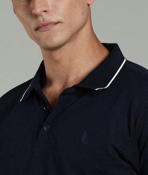 mens cotton polo t shirt solid design everyday wear