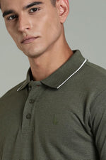 mens cotton polo t shirt solid design everyday wear