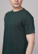 t shirt for men dark green casual everyday wear