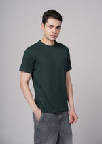 stylish men t shirt dark green minimal design