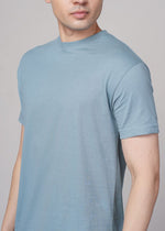 t shirt for men light blue casual everyday wear