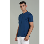 t shirt for men navy blue casual everyday wear