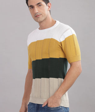 colorblock t shirt for men casual outfit styling