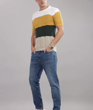 men t shirt cotton textured pattern front view