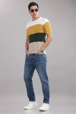 men t shirt cotton textured pattern front view