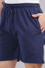 Outlaws Fashion men's Outlaws Shorts, casual denim shorts with functional pockets, front and back views showing relaxed fit and stylish design.