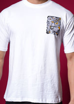 Outlaws White Oversized T-Shirt made of 100% cotton, featuring a relaxed streetwear style with a comfortable fit.