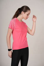 sporty t shirt women pink casual activewear