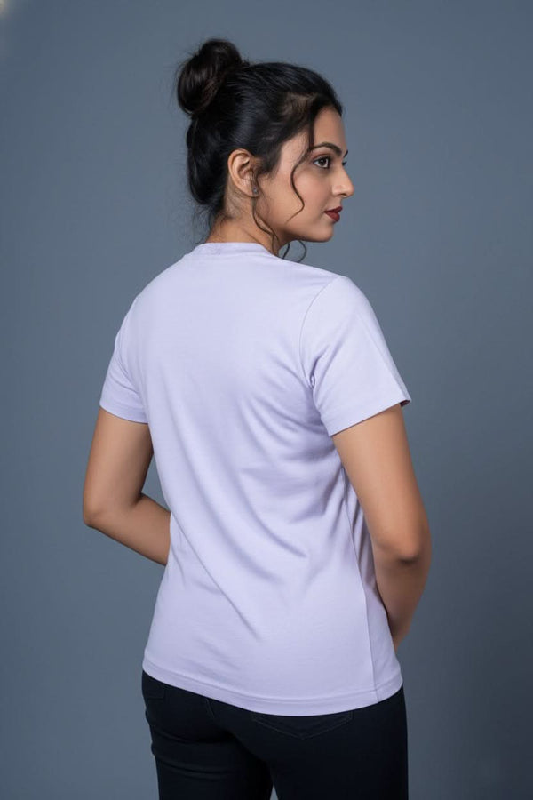 women slogan t shirt lavender bestie goals cute design